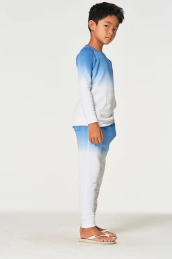 Fashion Boys Linen French Terry Long Sleeve Kanga Pocket Pullover Kids/BOY Boys