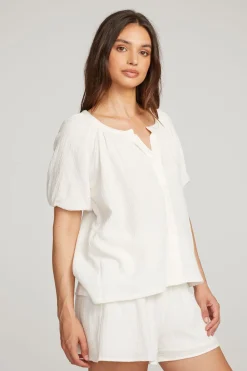 Best Sale Brentwood White Blouse Women Loungewear|Tops