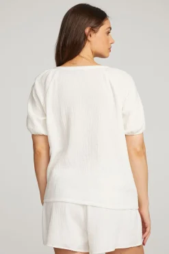 Best Sale Brentwood White Blouse Women Loungewear|Tops