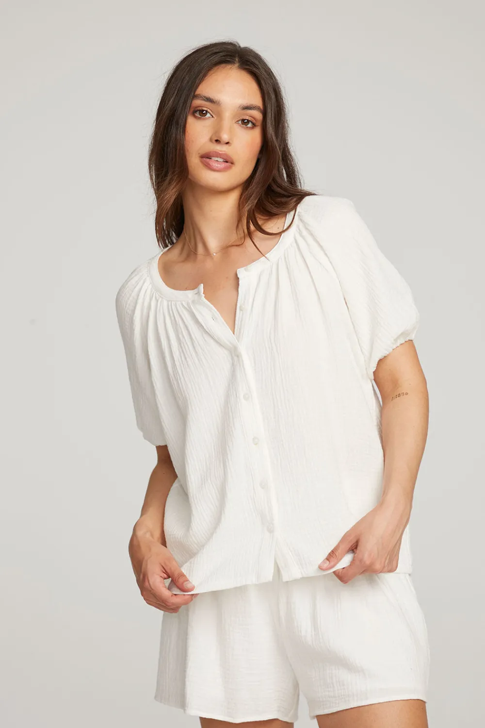 Best Sale Brentwood White Blouse Women Loungewear|Tops