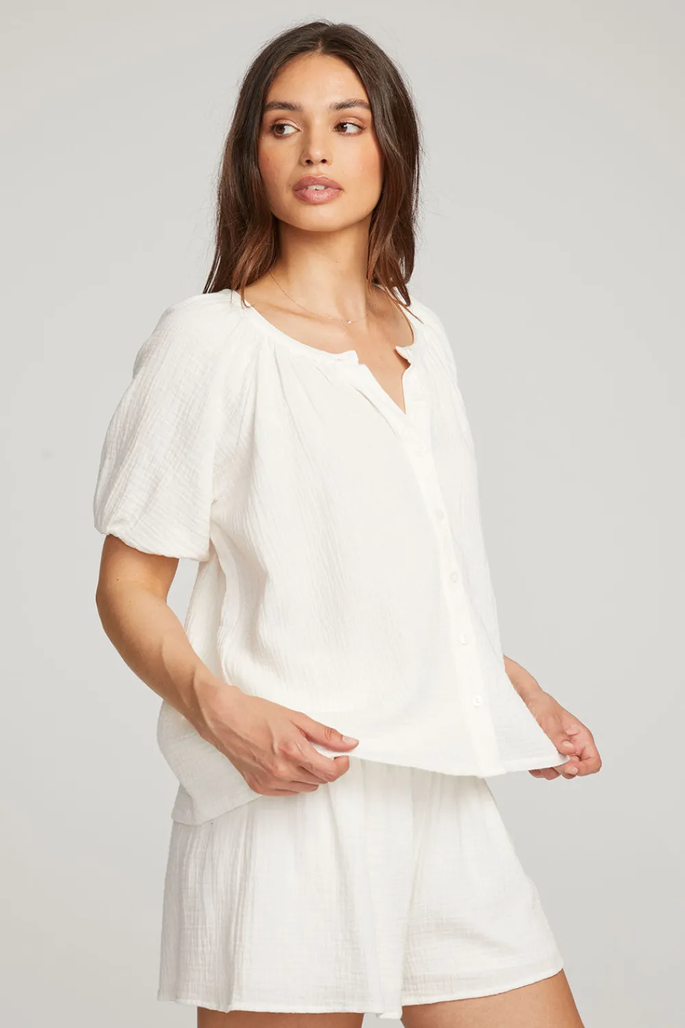 Best Sale Brentwood White Blouse Women Loungewear|Tops