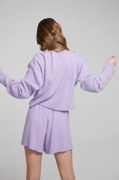 Outlet Briaa Digital Lavender Long Sleeve Tee Women Loungewear|Tops