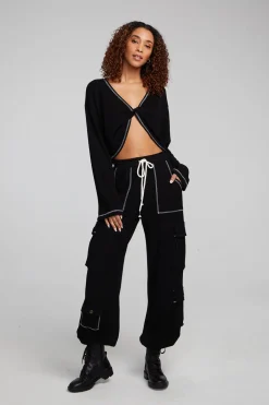 Best Sale Briaa Shadow Black Long Sleeve Tee Women Loungewear|Tops