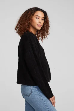 Online Bridge Black Onyx Cardigan Women Loungewear|Tops