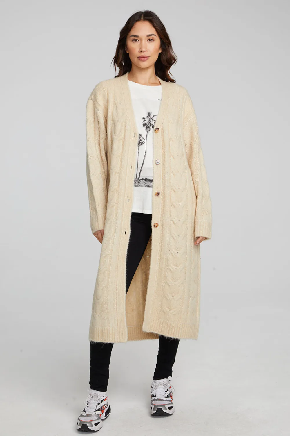 New Bridge Macaroon Long Cardigan Women Outerwear|Loungewear