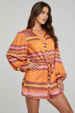 Best Sale Cabrillo Mini Dress - Sunset Stripe Women Loungewear|Dresses