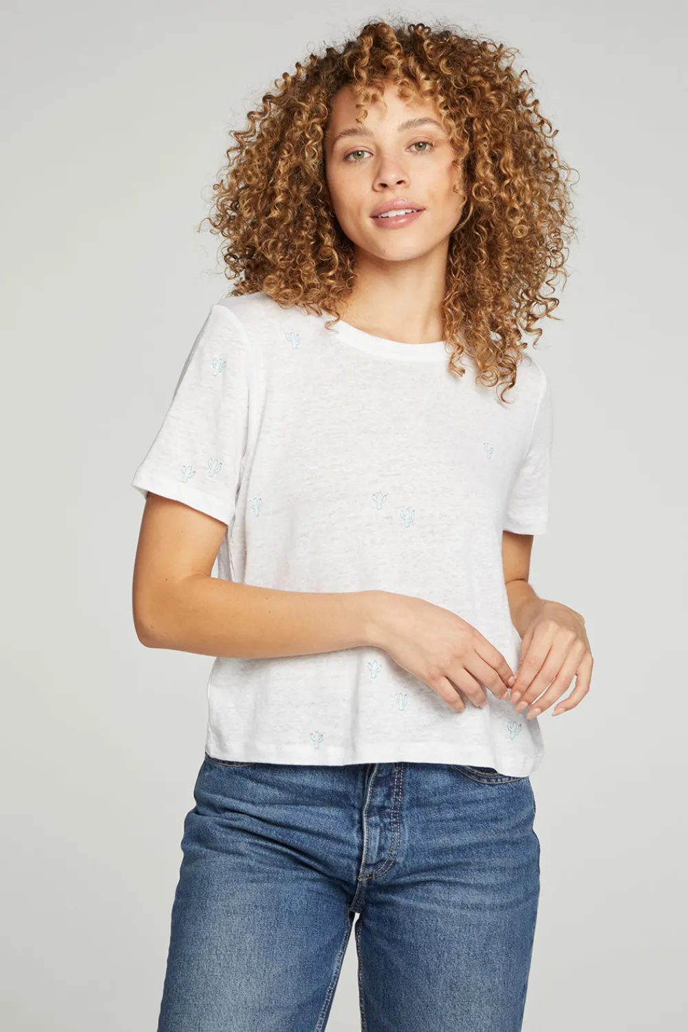 Online Cactus Flower Women Graphics|Tops