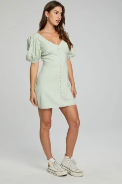 Store Calamigos Mini Dress - Sage Women Loungewear|Dresses