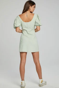 Store Calamigos Mini Dress - Sage Women Loungewear|Dresses