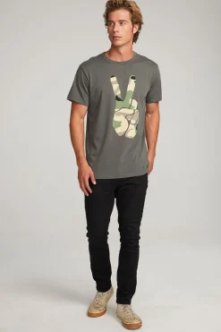 Clearance Camo Peace Mens Tee Tops
