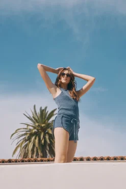 Cheap Carnaby Washed Indigo Tank Top Women Loungewear|Tops