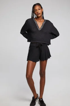 Cheap Casey Licorice Henley Women Loungewear|Tops