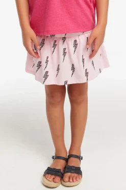 Hot Checkered Bolts Girls Peplum Skort Kids Girls