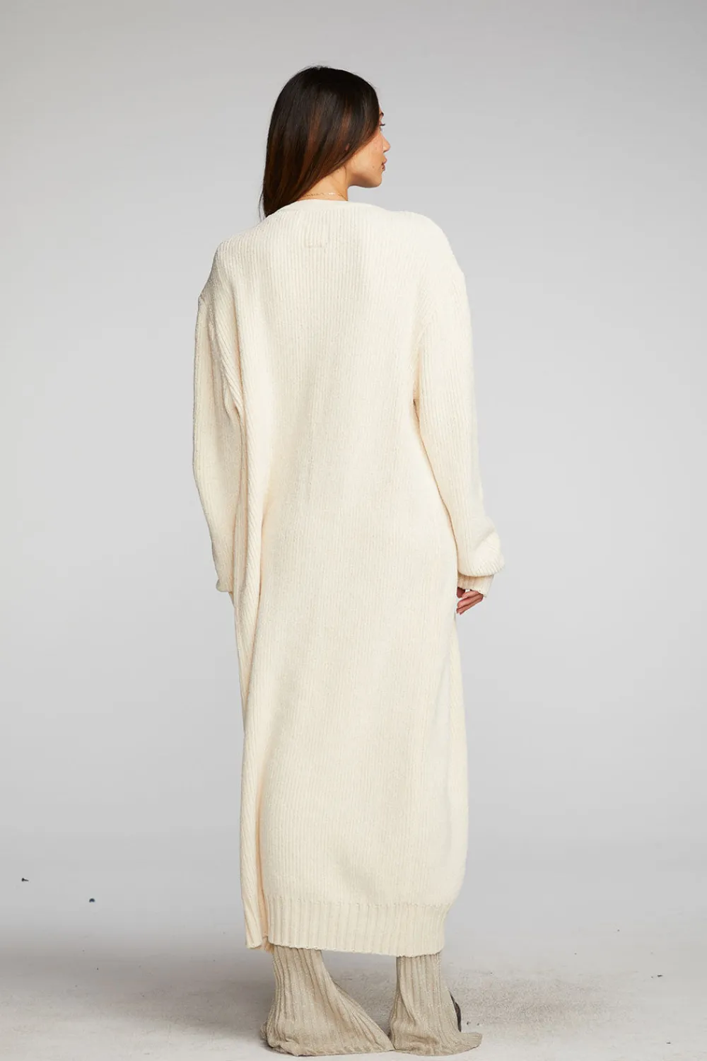 Discount Chenille Sweater Knit Button Down Long Cardigan Women Outerwear|Loungewear