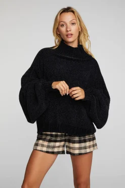 Online Chenille Sweater Knit Turtleneck Women Tops|Outerwear