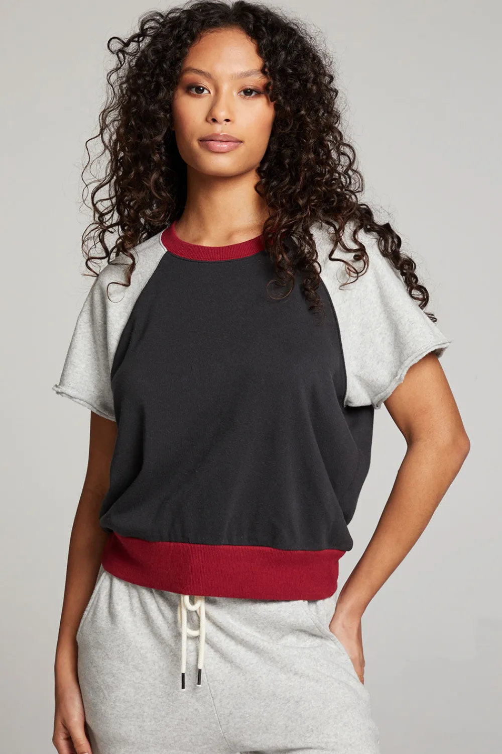 Cheap Cheyenne Fire Color Block Pullover Women Loungewear|Tops
