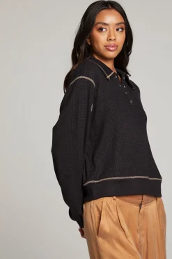 Cheap Church Licorice Long Sleeve Women Loungewear|Tops