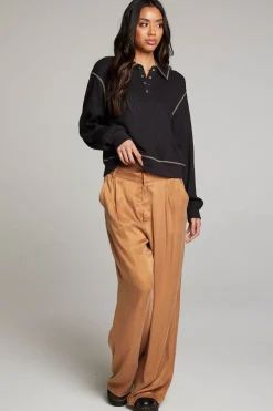 Cheap Church Licorice Long Sleeve Women Loungewear|Tops