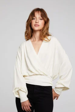 Cheap City Starry White Blouse Women Loungewear|Tops