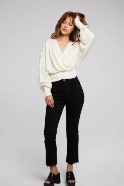 Cheap City Starry White Blouse Women Loungewear|Tops