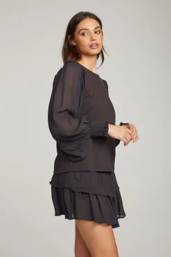 Shop Clyde Licorice Blouse Women Loungewear|Tops