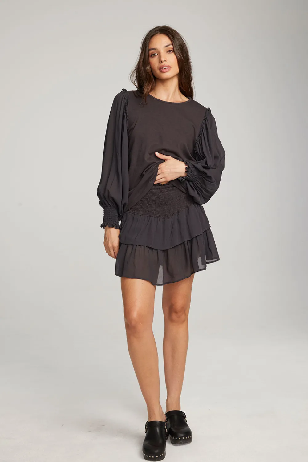 Shop Clyde Licorice Blouse Women Loungewear|Tops