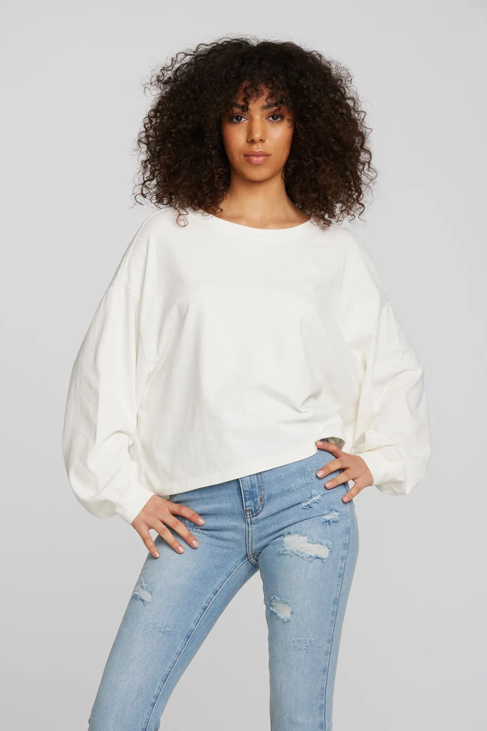 Hot Coast Cotton Jersey Long Sleeve Tee Women Tops