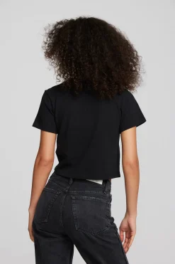 Online Coast Cotton Jersey Mockneck Tee With Rib Women Tops