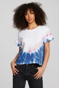 New Coast Cotton Jersey Oversized Crew Neck Tee Women Tops