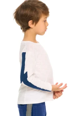 Clearance Color Blocked Crewneck Bolt Long Sleeve Tee Kids/BOY Boys