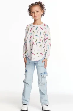 Discount Coloring Time Girls Long Sleeve Kids Girls
