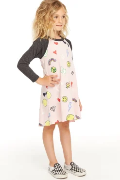 Flash Sale Cool Icons Dress Kids Girls