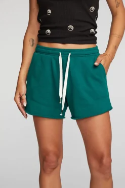 Hot Cotton Fleece Shorts With Shoestring Tie Women Bottoms