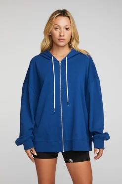 Sale Cotton Fleece Zip Up Hoodie Women Outerwear|Tops