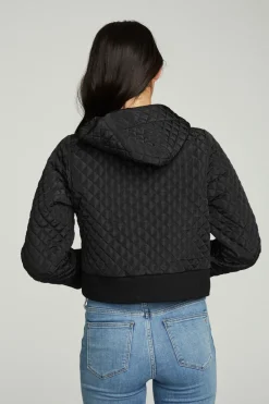 Clearance Cropped Hooded Jacket With Rib Women Outerwear|Tops