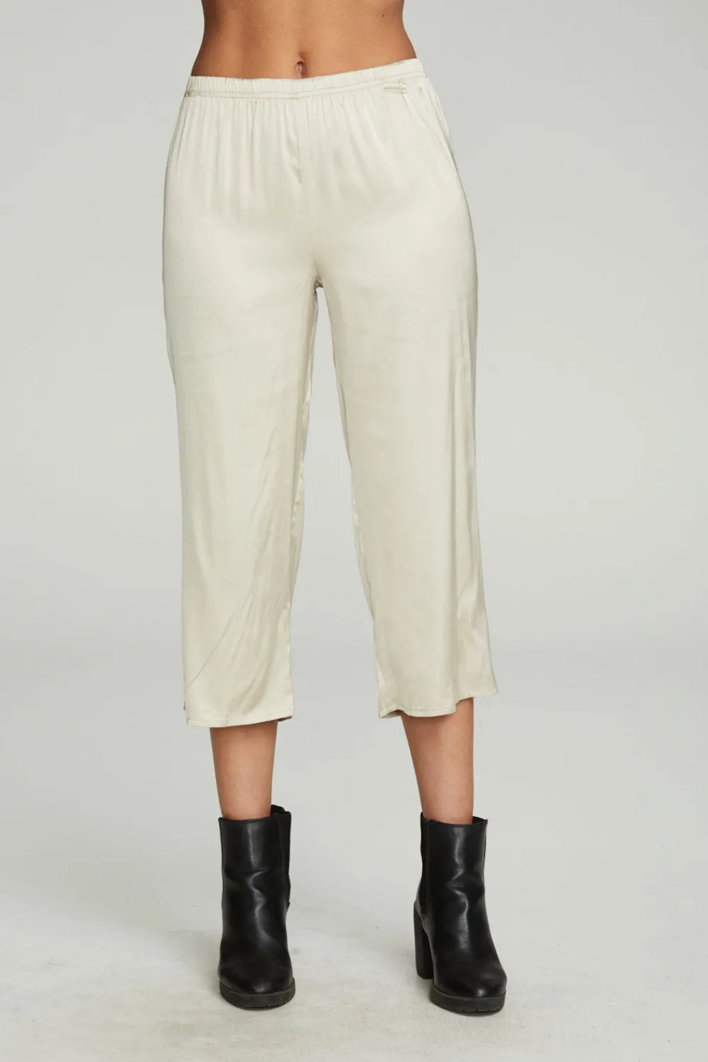Cheap Cropped Wide Leg Culotte Women Bottoms