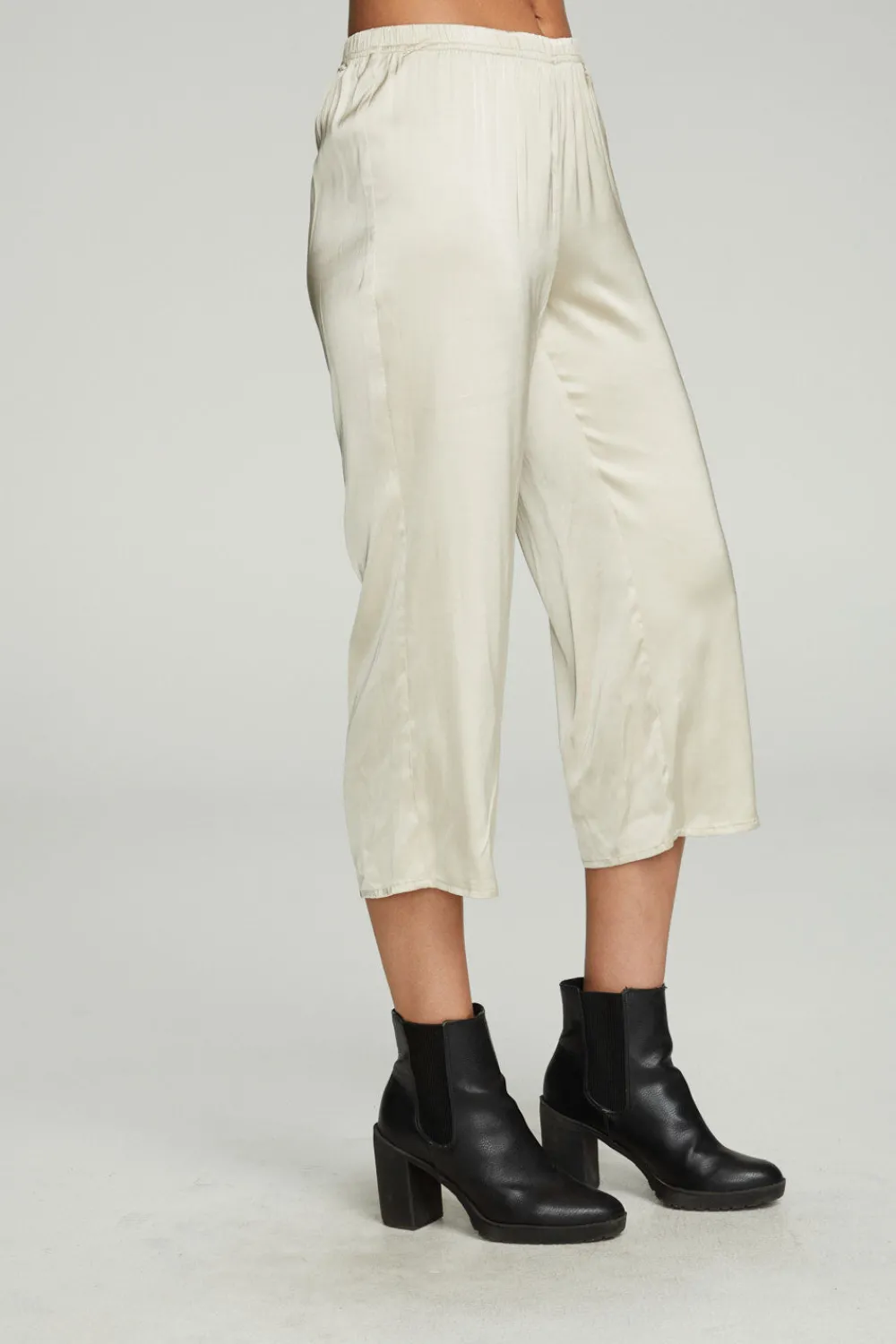 Cheap Cropped Wide Leg Culotte Women Bottoms