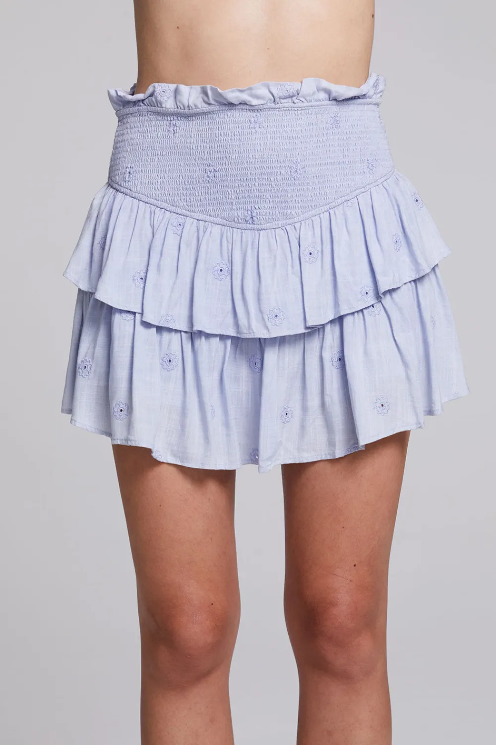 Discount Cruz Faded Denim Blue Mini Skirt Women Loungewear|Bottoms