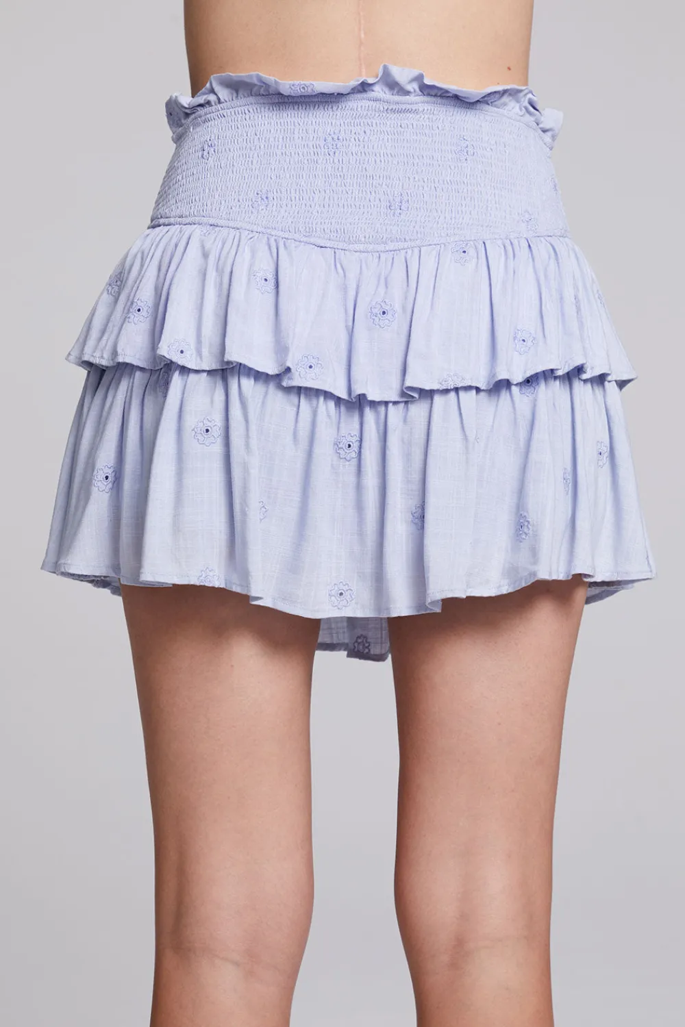 Discount Cruz Faded Denim Blue Mini Skirt Women Loungewear|Bottoms