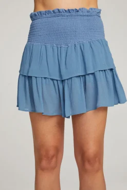 Shop Cruz Vintage Blue Mini Skirt Women Loungewear|Bottoms