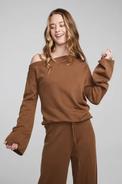 Shop Dani Deep Taupe Long Sleeve Women Loungewear