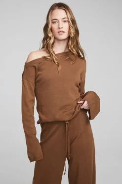 Shop Dani Deep Taupe Long Sleeve Women Loungewear