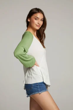 Cheap Demo White Long Sleeve Women Loungewear|Tops