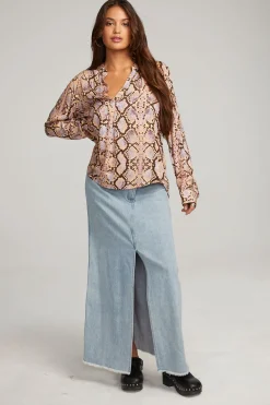 Outlet Denver Python Print Blouse Women Outerwear|Loungewear
