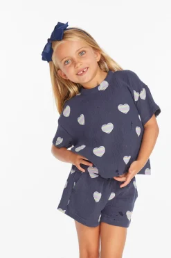 Fashion Devin Beach Hearts Girls Tee Kids Girls