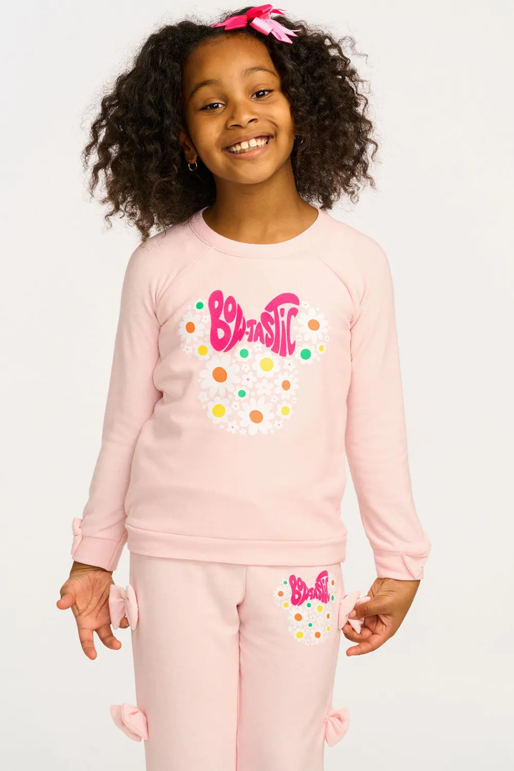 New Disney Minnie Mouse "Bowtastic" Pullover Kids Girls