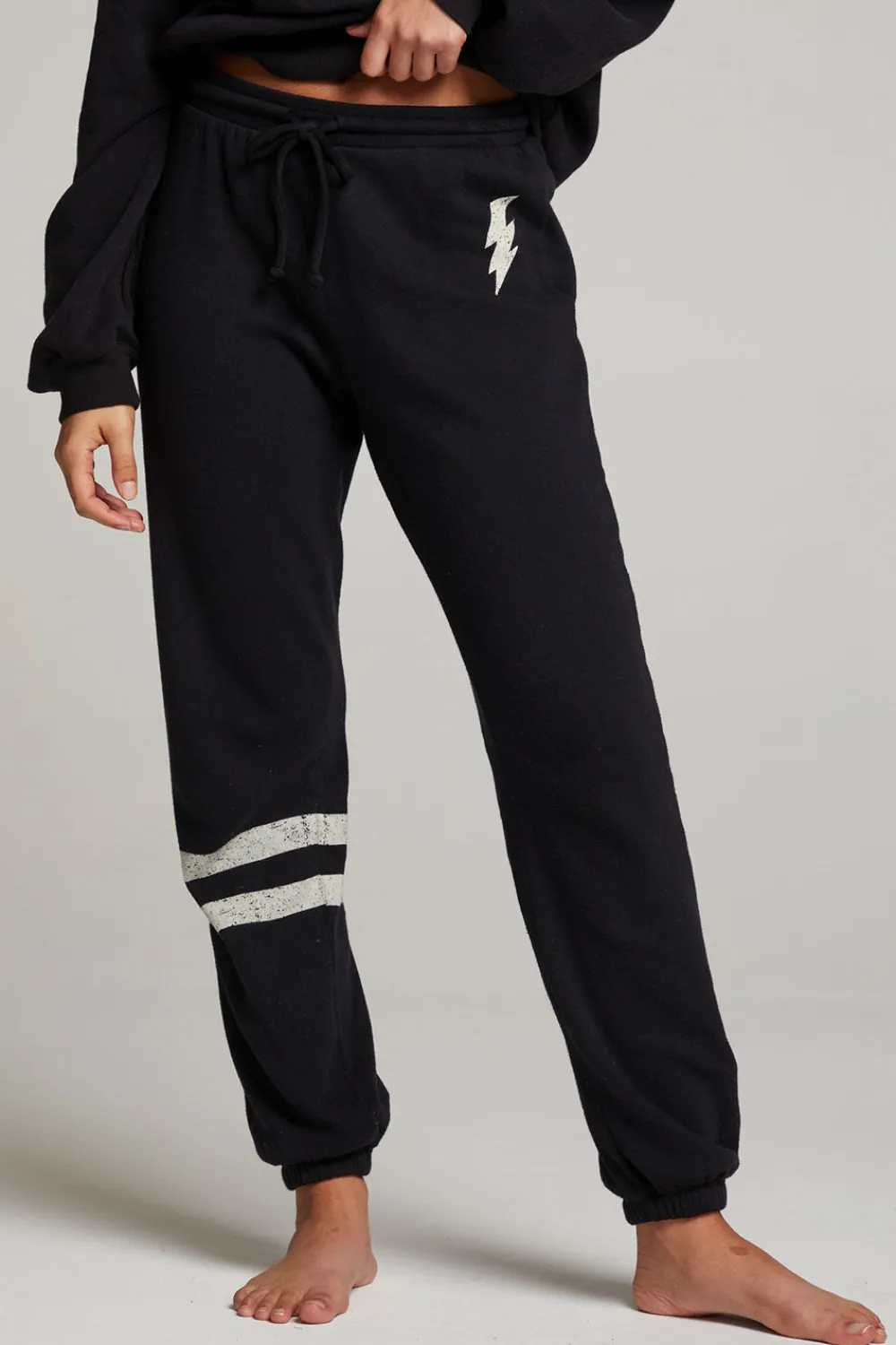 Store Distressed Bolt Sweatpant Women Loungewear|Bottoms