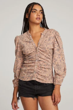 Hot Ditsy Print Long Sleeve Women Loungewear|Graphics