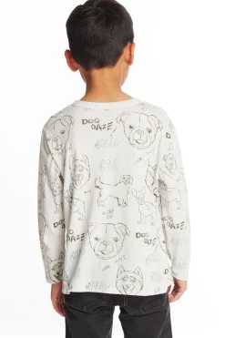 Outlet Dog Sketchpad Boys Charity Long Sleeve Crew Neck Tee Kids/BOY Boys