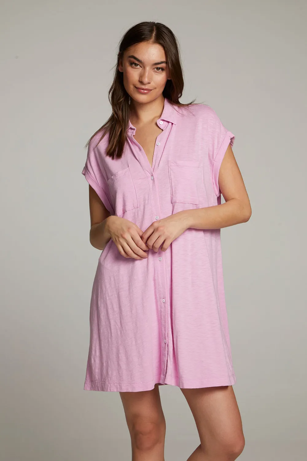Clearance Downtown Pastel Lavender Mini Dress Women Loungewear|Dresses